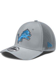 New Era Detroit Lions Mens Grey Neo 39THIRTY Flex Hat
