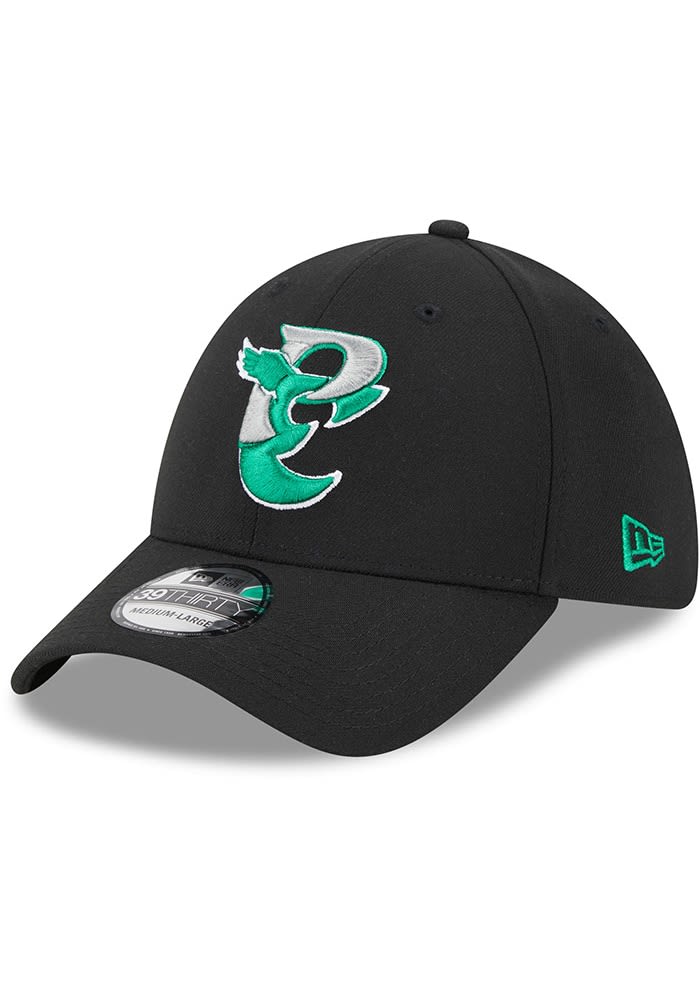 Philadelphia Eagles Mens NFL Originals 39THIRTY BLACK New Era Flex Hat