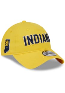 New Era Indiana Pacers Statement Edition 9TWENTY Adjustable Hat - Yellow