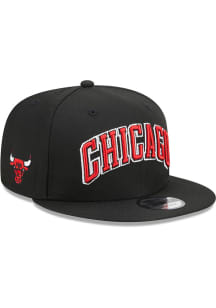 New Era Chicago Bulls Black Statement Edition 9FIFTY Mens Snapback Hat