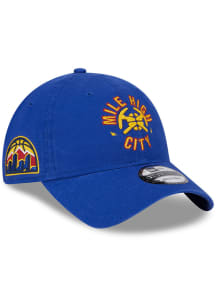 New Era Denver Nuggets Statement Edition 9TWENTY Adjustable Hat - Blue