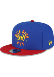 New Era Denver Nuggets Blue Statement Edition 9FIFTY Mens Snapback Hat