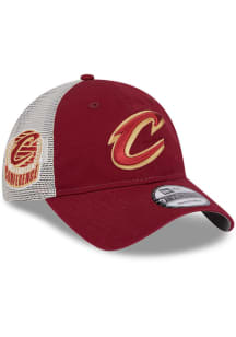 New Era Cleveland Cavaliers Maroon Game Day Super Side Patch Trucker JR 9TWENTY Youth Adjustable..