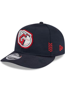 New Era Cleveland Guardians 2024 Clubhouse Lo Pro 9FIFTY Adjustable Hat - Navy Blue