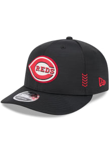 New Era Cincinnati Reds 2024 Clubhouse Alt Lo Pro 9FIFTY Adjustable Hat - Black