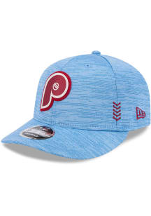 New Era Philadelphia Phillies 2024 Clubhouse Alt Lo Pro 9FIFTY Adjustable Hat - Light Blue