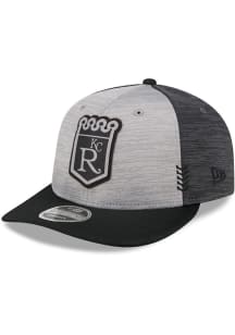 New Era Kansas City Royals 2024 Clubhouse 2T Lo Pro 9FIFTY Adjustable Hat - Grey