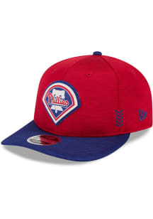 New Era Philadelphia Phillies 2024 Clubhouse 2T Lo Pro 9FIFTY Adjustable Hat - Red