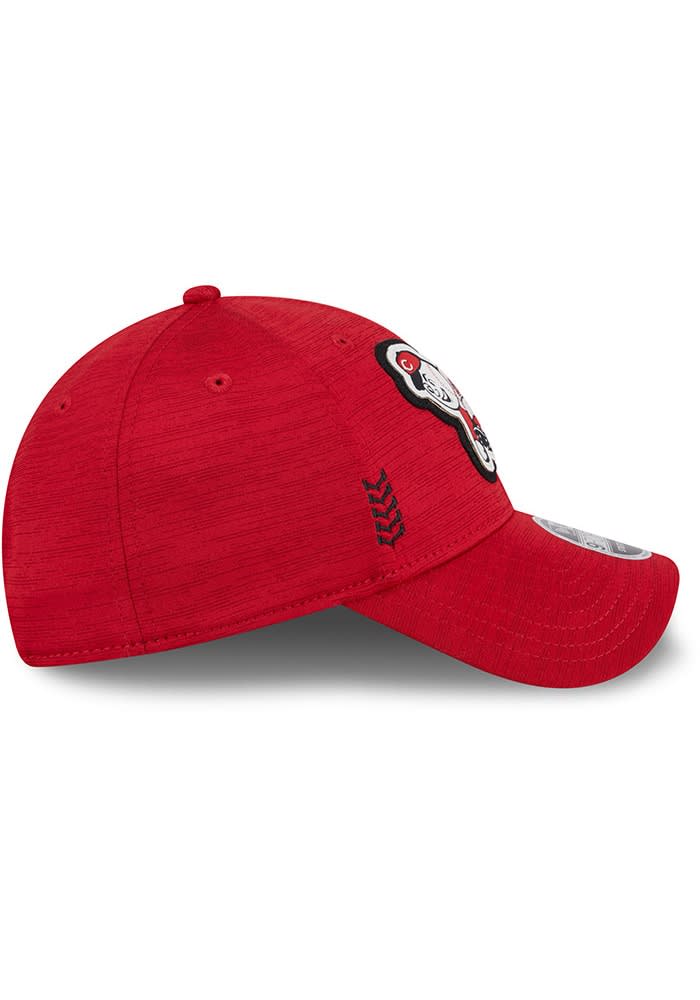 New Era Cincinnati Reds 2024 Clubhouse Stretch Snap 9FORTY Adjustable Hat - Red