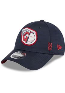 New Era Cleveland Guardians 2024 Clubhouse Stretch Snap 9FORTY Adjustable Hat - Navy Blue