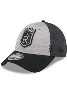 New Era Kansas City Royals 2024 Clubhouse 2T Stretch Snap 9FORTY Adjustable Hat - Grey