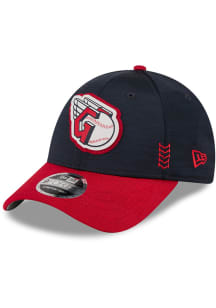 New Era Cleveland Guardians 2024 Clubhouse 2T Stretch Snap 9FORTY Adjustable Hat - Navy Blue