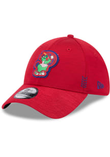 New Era Philadelphia Phillies Mens Red 2024 Clubhouse Alt 39THIRTY Flex Hat