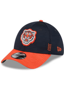 New Era Detroit Tigers Mens Navy Blue 2024 Clubhouse 2T 39THIRTY Flex Hat
