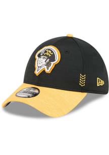 New Era Pittsburgh Pirates Mens Black 2024 Clubhouse 2T 39THIRTY Flex Hat