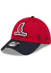 New Era St Louis Cardinals Mens Red 2024 Clubhouse 2T 39THIRTY Flex Hat
