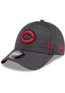New Era Cincinnati Reds 2024 Clubhouse Alt CW Stretch Snap 9FORTY Adjustable Hat - Grey
