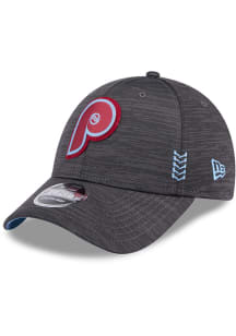 New Era Philadelphia Phillies 2024 Clubhouse Alt CW Stretch Snap 9FORTY Adjustable Hat - Grey