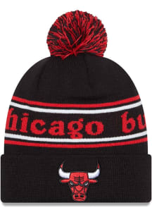 New Era Chicago Bulls Black JR Marquee Knit Youth Knit Hat