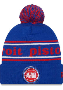 New Era Detroit Pistons Blue JR Marquee Knit Youth Knit Hat
