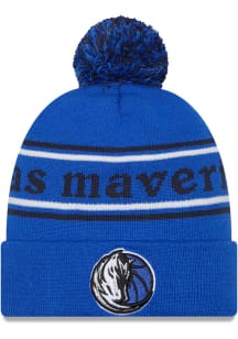 New Era Dallas Mavericks Blue JR Marquee Knit Youth Knit Hat
