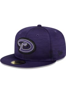 New Era Arizona Diamondbacks Mens Purple 2024 Clubhouse Alt 59FIFTY Fitted Hat