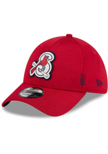 New Era Springfield Cardinals Mens Red 2024 Clubhouse 39THIRTY Flex Hat