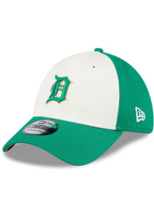 New Era Detroit Tigers Mens Green 2024 St Patricks Day 39THIRTY Flex Hat