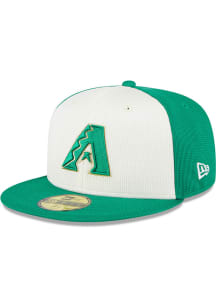 New Era Arizona Diamondbacks Mens Green 2024 St Patricks Day 59FIFTY Fitted Hat