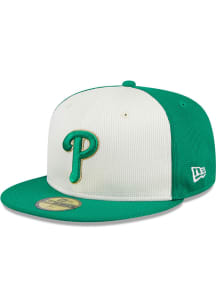 New Era Philadelphia Phillies Mens Green 2024 St Patricks Day 59FIFTY Fitted Hat