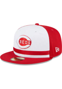 New Era Cincinnati Reds Mens Red 2024 Batting Practice 59FIFTY Fitted Hat
