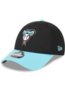 New Era Arizona Diamondbacks 2024 Batting Practice Stretch Snap 9FORTY Adjustable Hat - Black