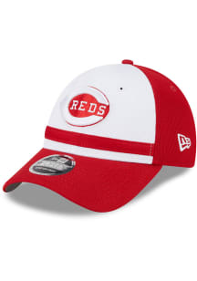 New Era Cincinnati Reds 2024 Batting Practice Stretch Snap 9FORTY Adjustable Hat - Red