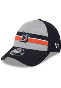 New Era Detroit Tigers 2024 Batting Practice Stretch Snap 9FORTY Adjustable Hat - Navy Blue