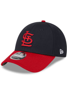 New Era St Louis Cardinals 2024 Batting Practice Stretch Snap 9FORTY Adjustable Hat - Navy Blue
