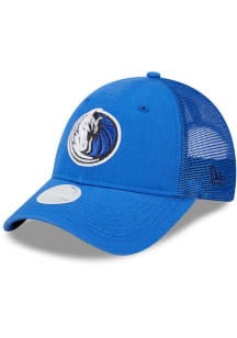 New Era Dallas Mavericks Navy Blue JR Logo Sparkle 9FORTY Youth Adjustable Hat