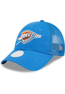 New Era Oklahoma City Thunder Navy Blue JR Logo Sparkle 9FORTY Youth Adjustable Hat