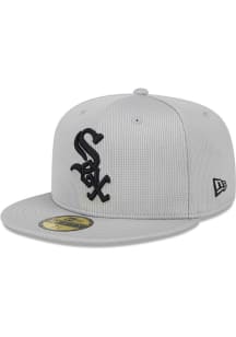 New Era Chicago White Sox Mens Grey 2024 Spring Training 59FIFTY Fitted Hat