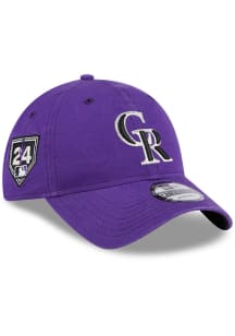 New Era Colorado Rockies 2024 Spring Training 9TWENTY Adjustable Hat - Purple