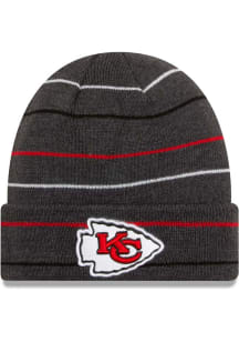 New Era Kansas City Chiefs JR Rowed Cuff Baby Knit Hat - Grey
