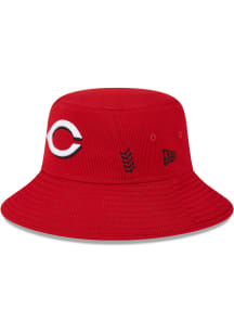New Era Cincinnati Reds Red 2024 Spring Training Mens Bucket Hat