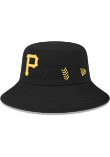 New Era Pittsburgh Pirates Black 2024 Spring Training Mens Bucket Hat