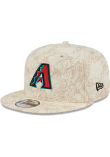 New Era Arizona Diamondbacks Tan 2024 Spring Training Leaf 9FIFTY Mens Snapback Hat