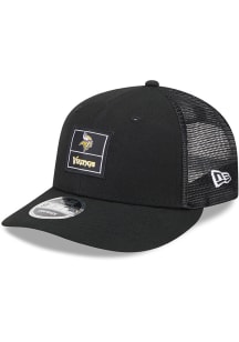 New Era Minnesota Vikings Labeled Trucker LP9FIFTY Adjustable Hat - Black