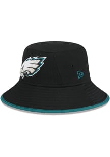 New Era Philadelphia Eagles Black Basic Mens Bucket Hat