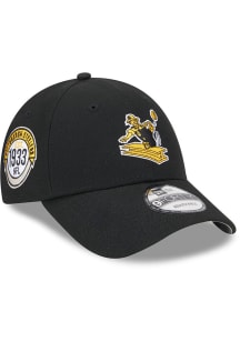 New Era Pittsburgh Steelers 2023 Sideline Retro 9TWENTY Adjustable Hat - Black