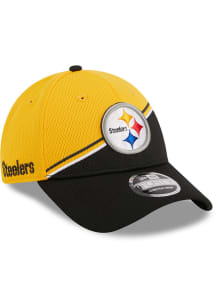 New Era Pittsburgh Steelers 2023 Sideline STM Stretch 9FORTY Adjustable Hat - Gold