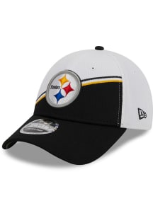 New Era Pittsburgh Steelers 2023 Sideline Stretch 9FORTY Adjustable Hat - White
