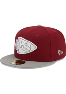 New Era Kansas City Chiefs Mens Maroon 2T Color Pack 59FIFTY Fitted Hat