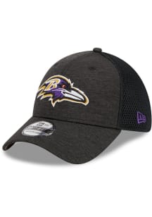 New Era Baltimore Ravens Mens Black 2T Basic 39THIRTY Flex Hat